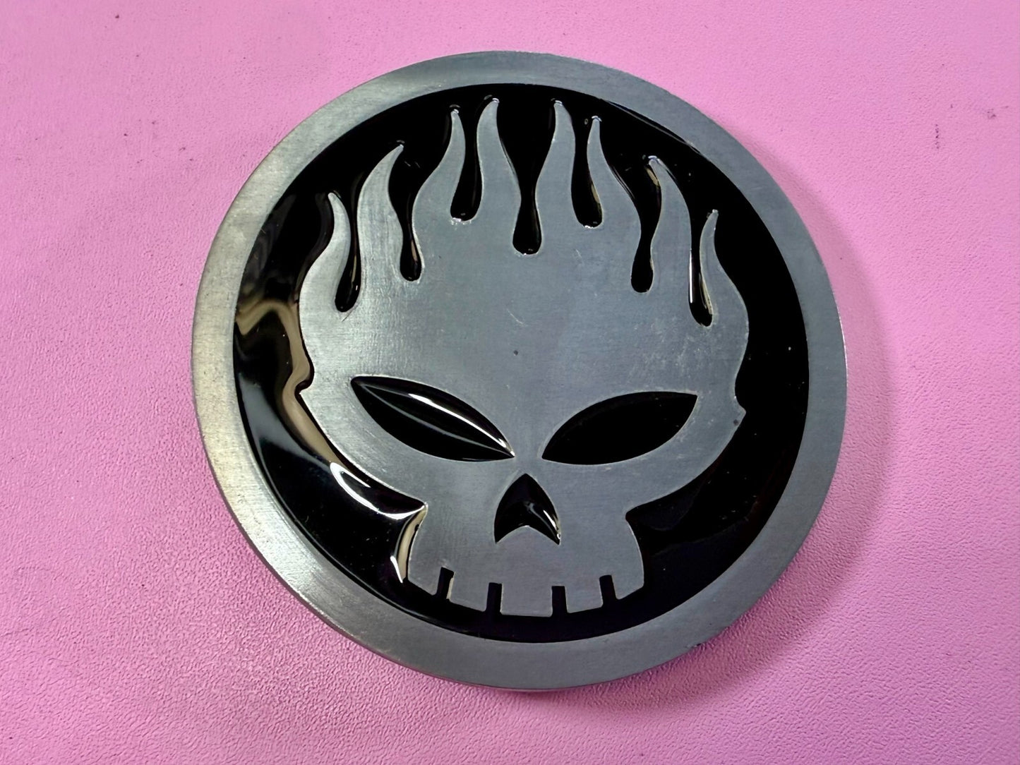The Offspring Manic Subsidal Skull Album Tour Punk Rock Band Belt Buckle