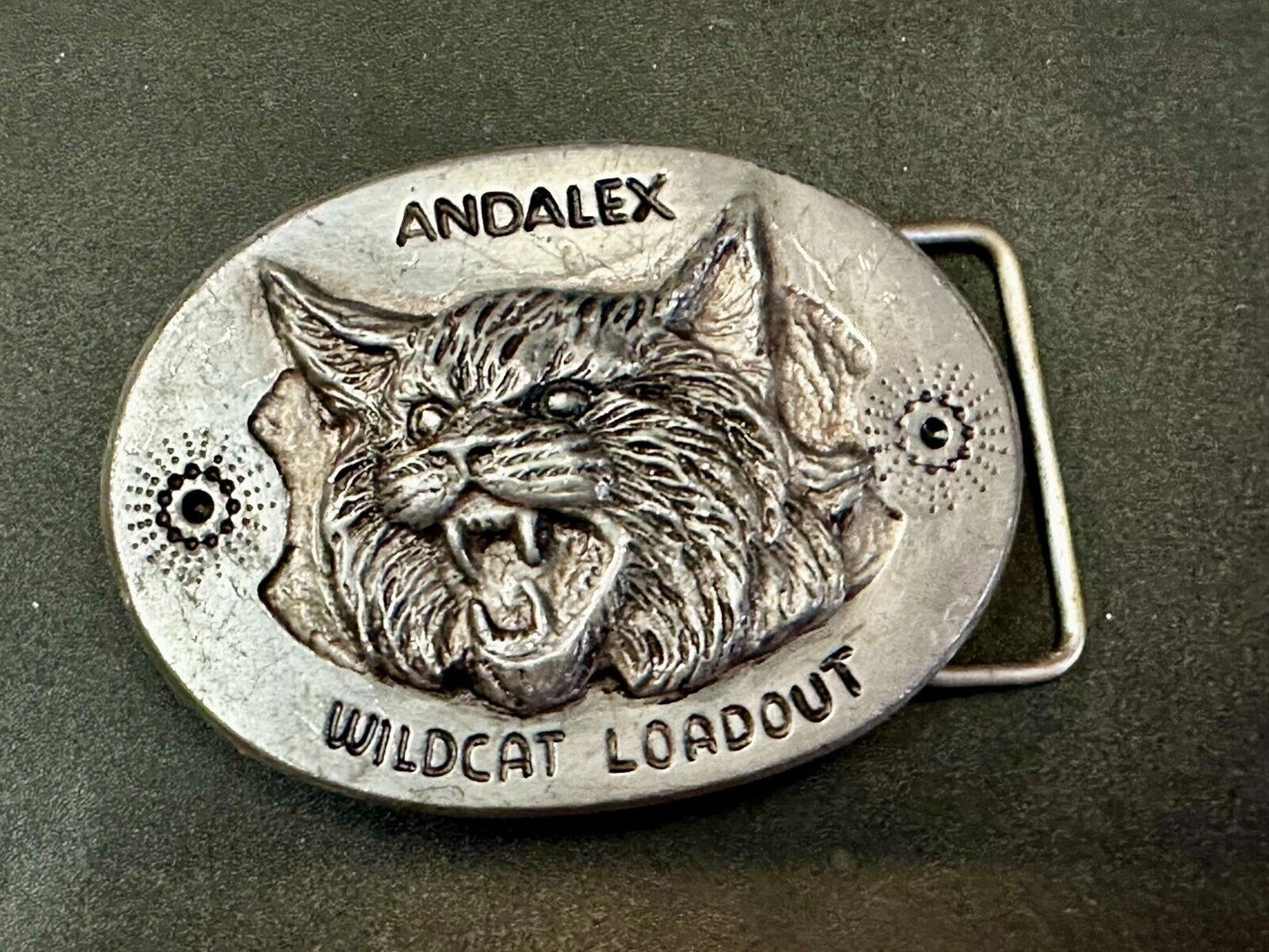 Andalex Wildcat Loadout Vintage Belt Buckle by Sculpture Artist Gary Frazen