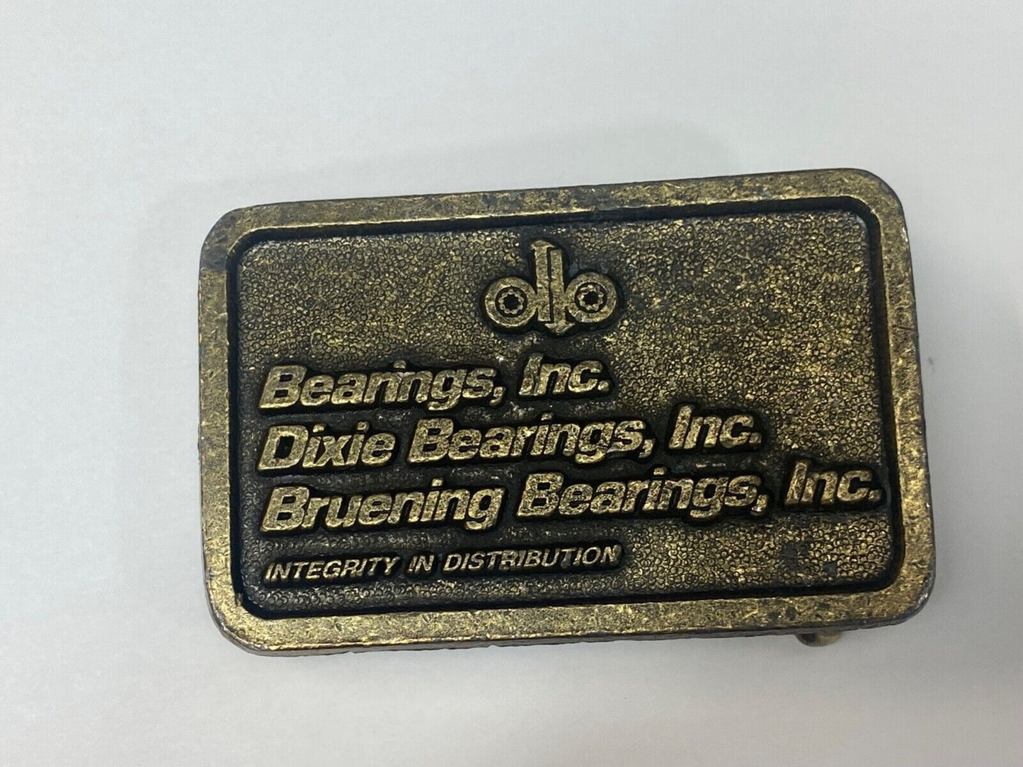 Vintage Bearings Inc Dixie, Burning Integrity in Distribution promo belt buckle