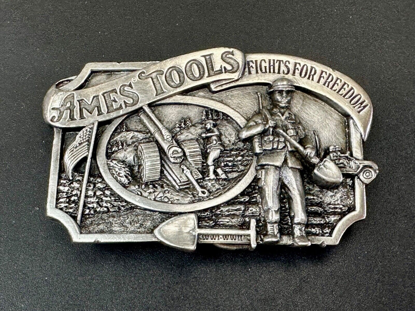 Ames Tools Fights for Freedom 1984 Siskiyou Belt Buckle Lawn & garden supply Co