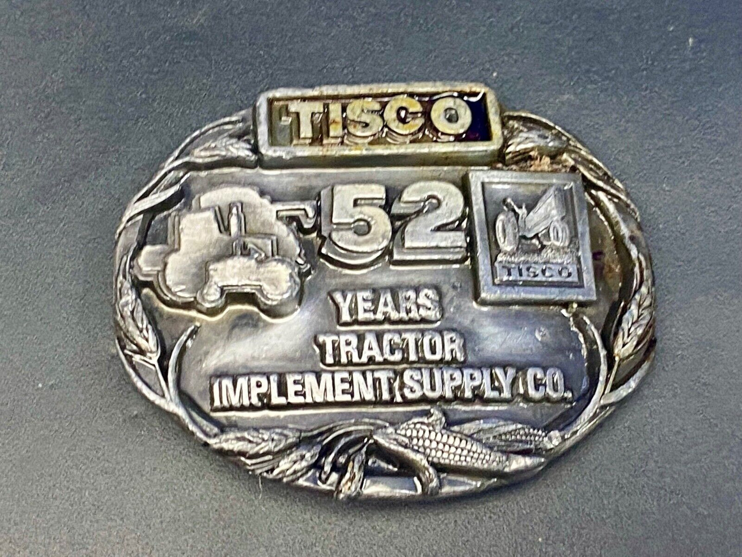 Tisco Tractor Implement Supply Agriculture Farm Farming 52 Year Belt Buckle