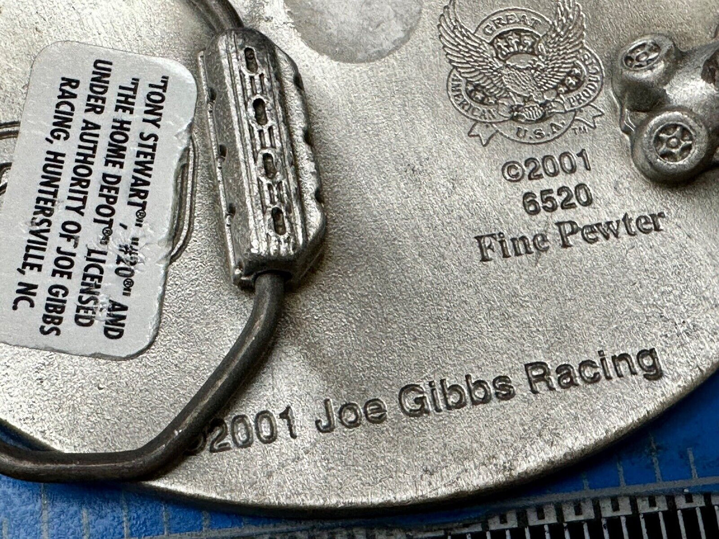 20 Tony Stewart Nascar 2001 Licensed Great American Products Gibbs Belt Buckle