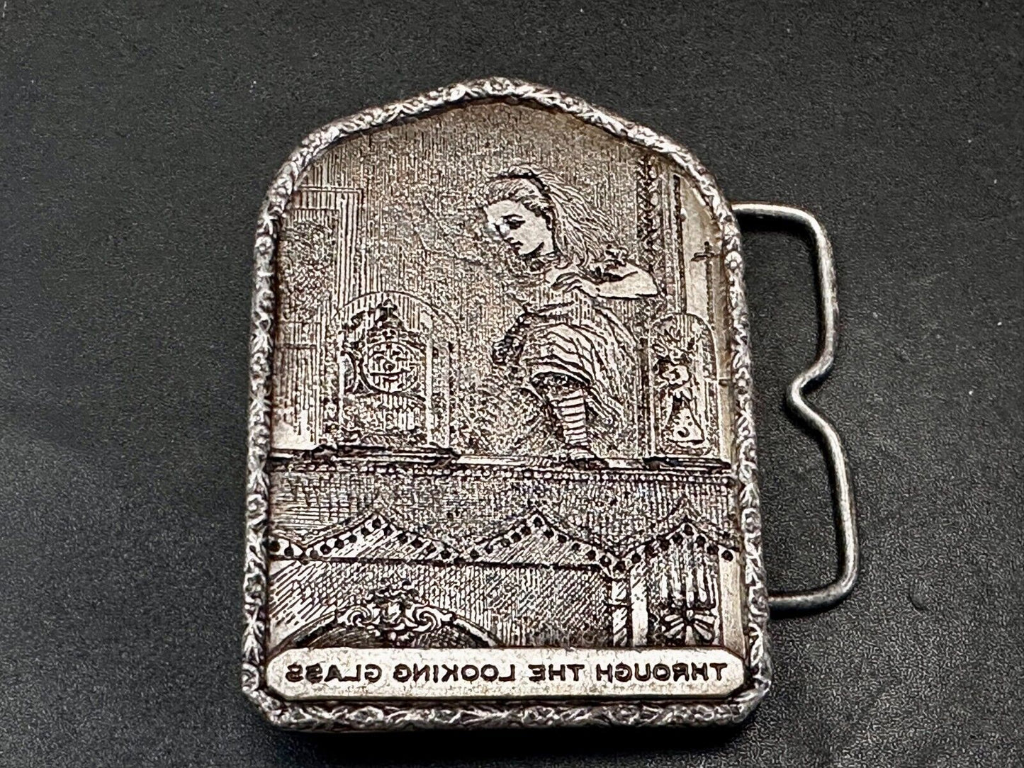 Alice In Wonderland Through The Looking Glass Vintage 1974 Belt Buckle- Bergamot