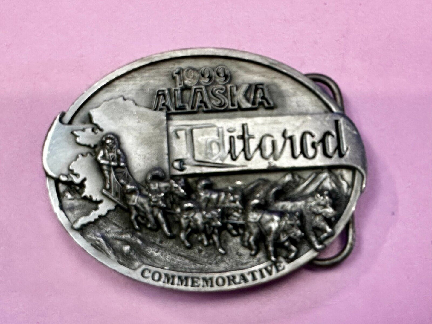 1999 Alaska Iditarod Commemorative Belt Buckle by Siskiyou