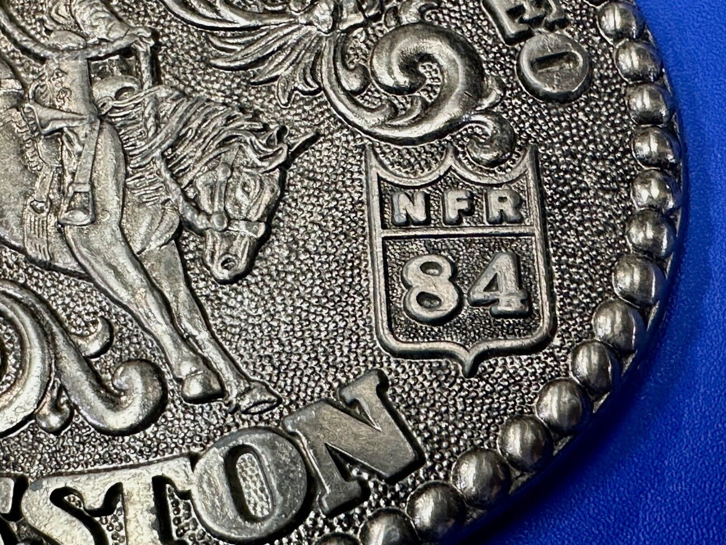 1984 Hesston National Finals Rodeo NFR Limited Edition Collectors Belt Buckle