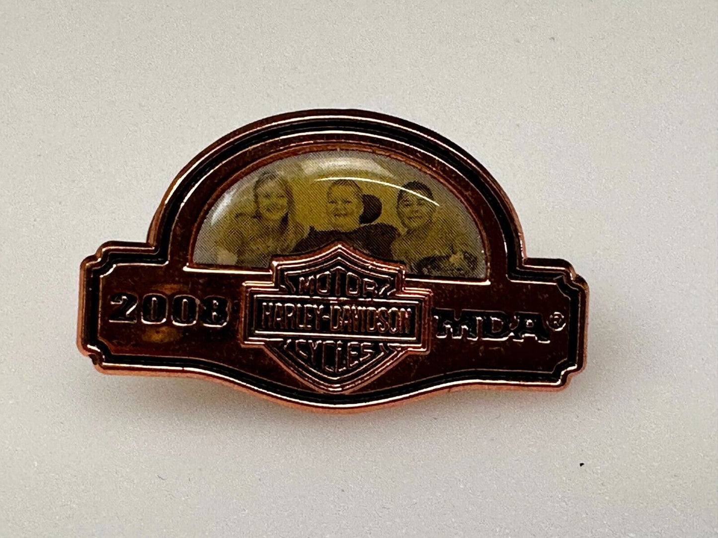 2008 MDA Ride Harley Davidson Motorcycle Logo Rider Biker Jacket Vest Pin