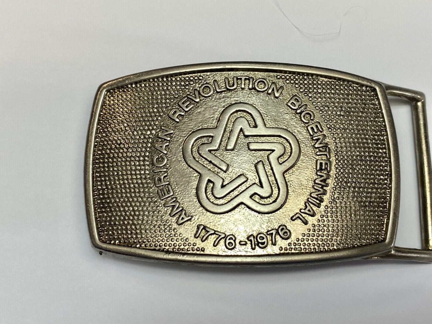 American Revolution Bicentennial Celebration Patriotic USA belt buckle by Lee Ny