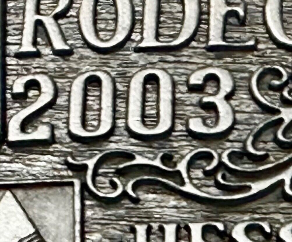 2003 NFR National Finals Rodeo NOS Youth Size Montana Silversmiths Belt Buckle