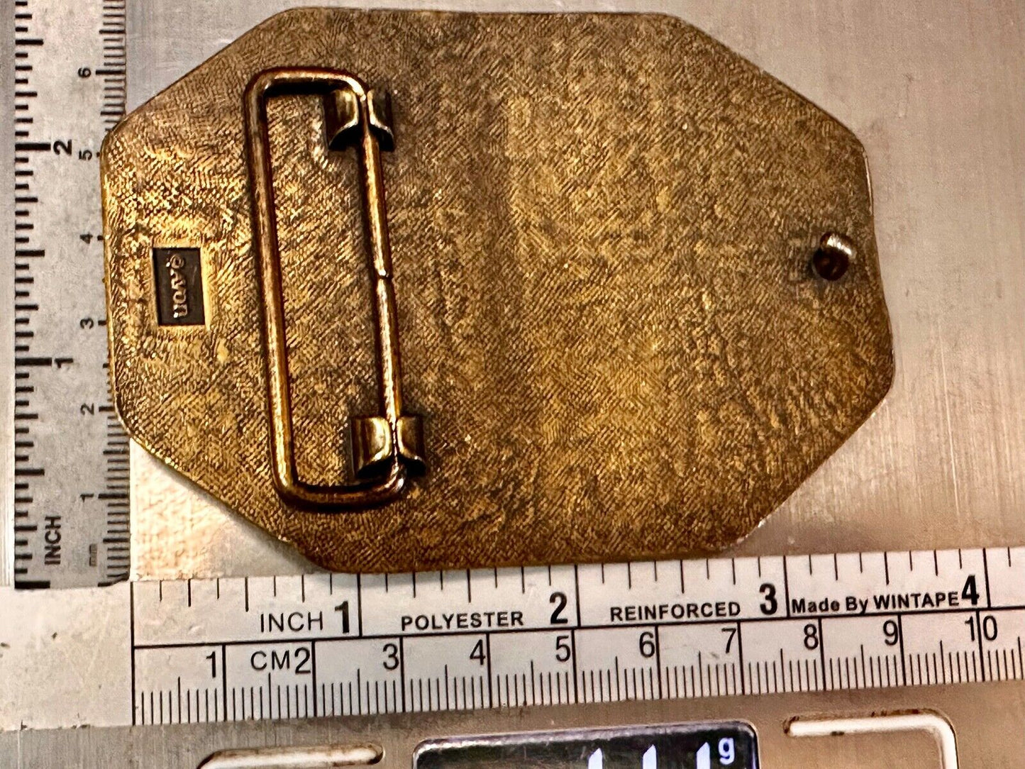 Avon Steam Locomotive Belt Buckle Vintage Collectors RR Railroad Trains Car