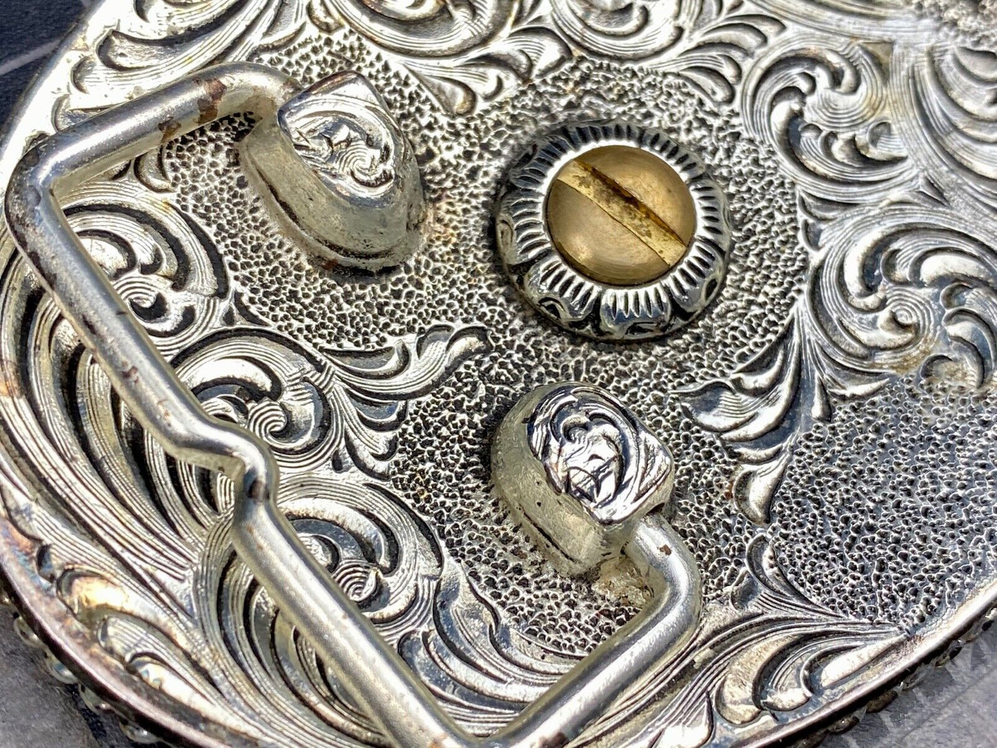 The great state of COLORADO- BEAUTIFUL mixed metal BELT BUCKLE CO Mountains