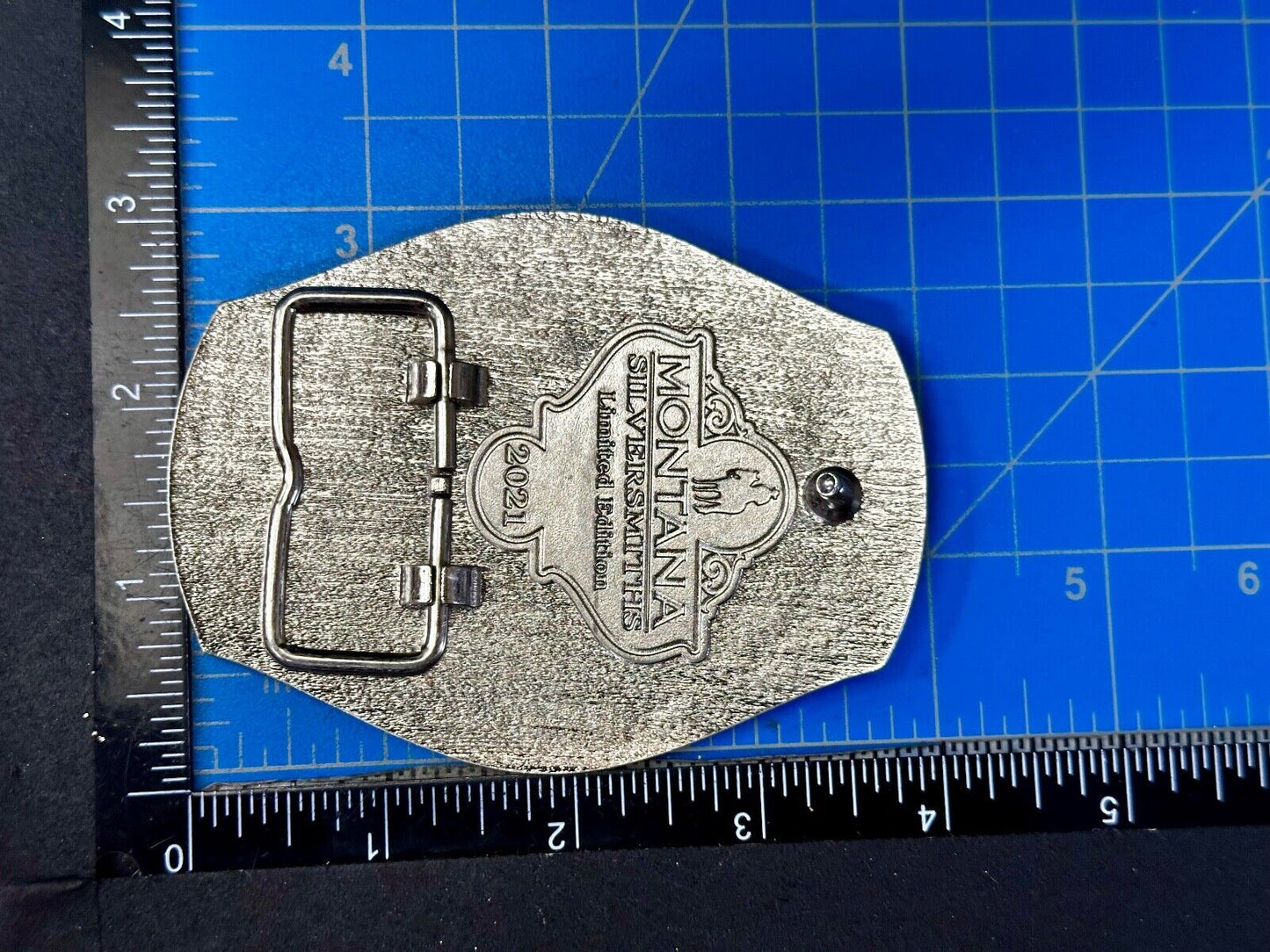 2021 PENDLETON Whisky Let'er Buck Rodeo Cowboys Montana Silversmiths Belt Buckle