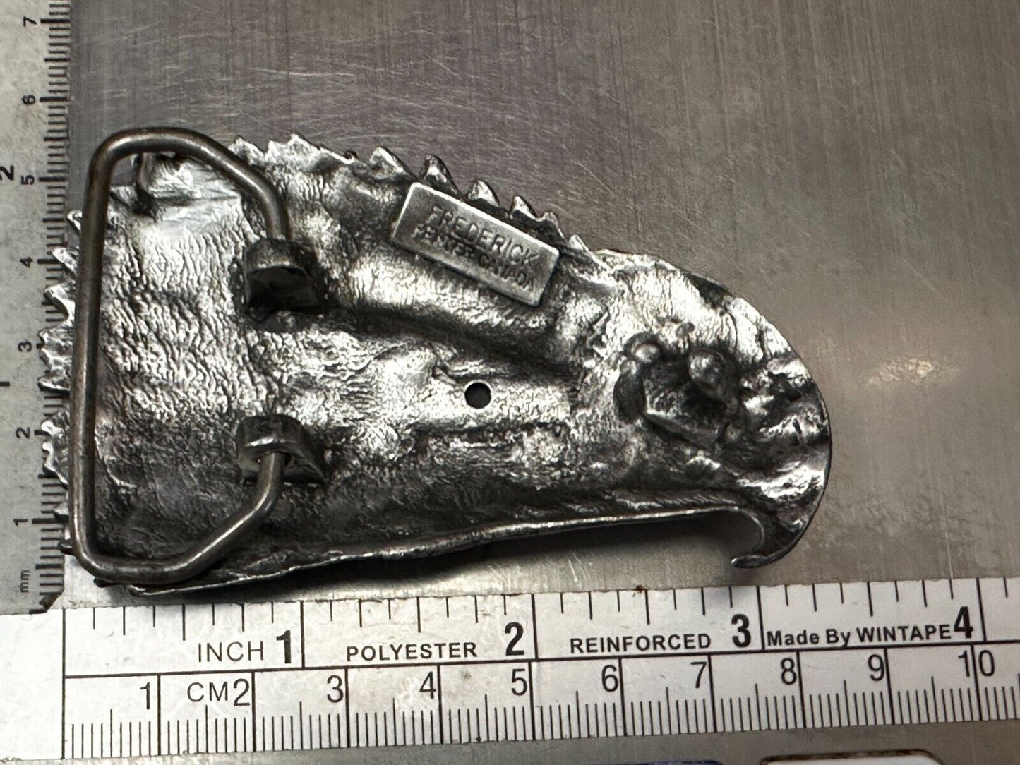 Vintage Eagles Head - Highly Detailed - Frederick Pewter Canada Belt Buckle