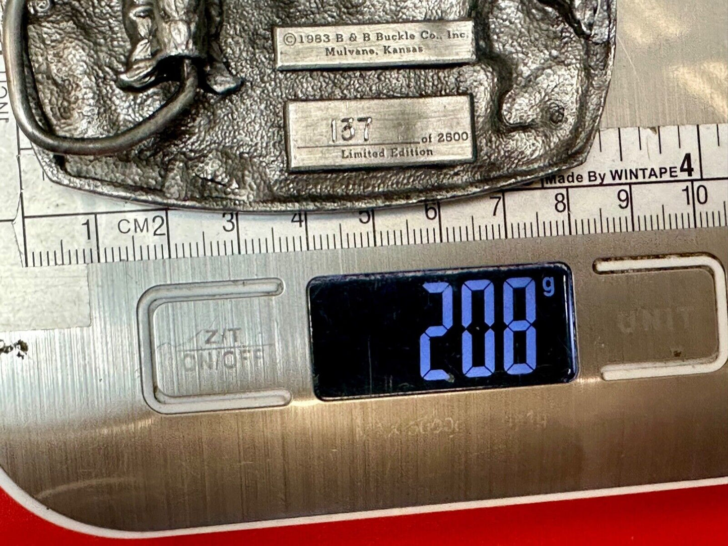 1983 El Dorado Kansas Local union 5 241 50th year celebration belt buckle