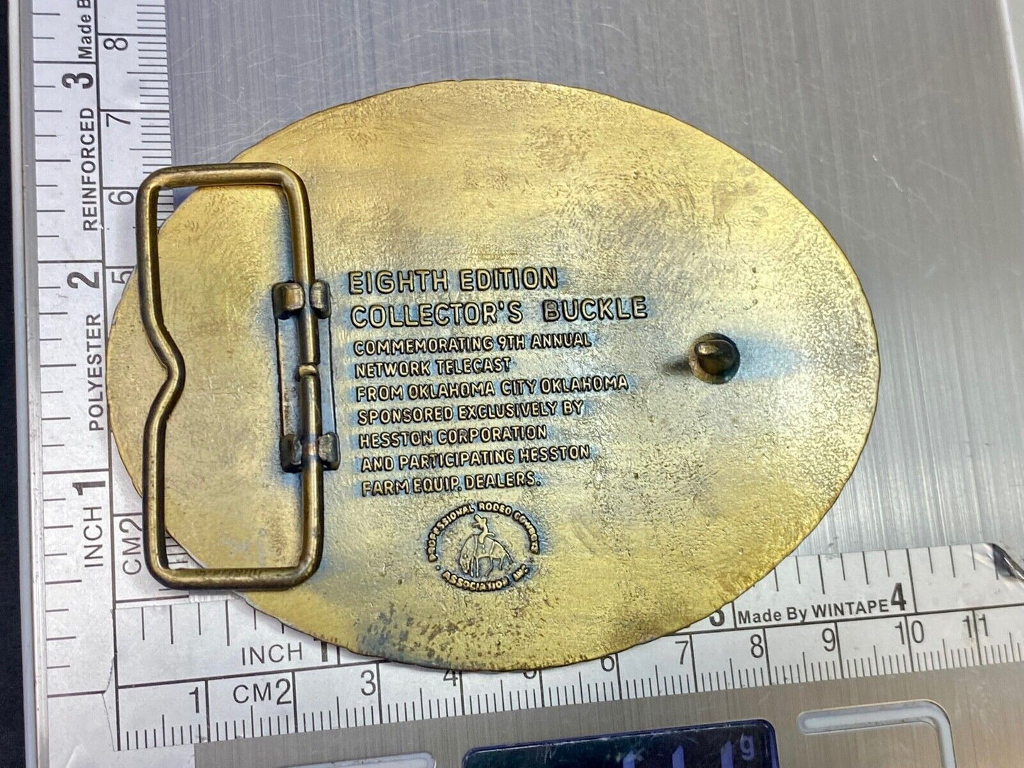 1982 Nfr Hesston Rodeo Finals, Limited Edition Collector's Belt Buckle
