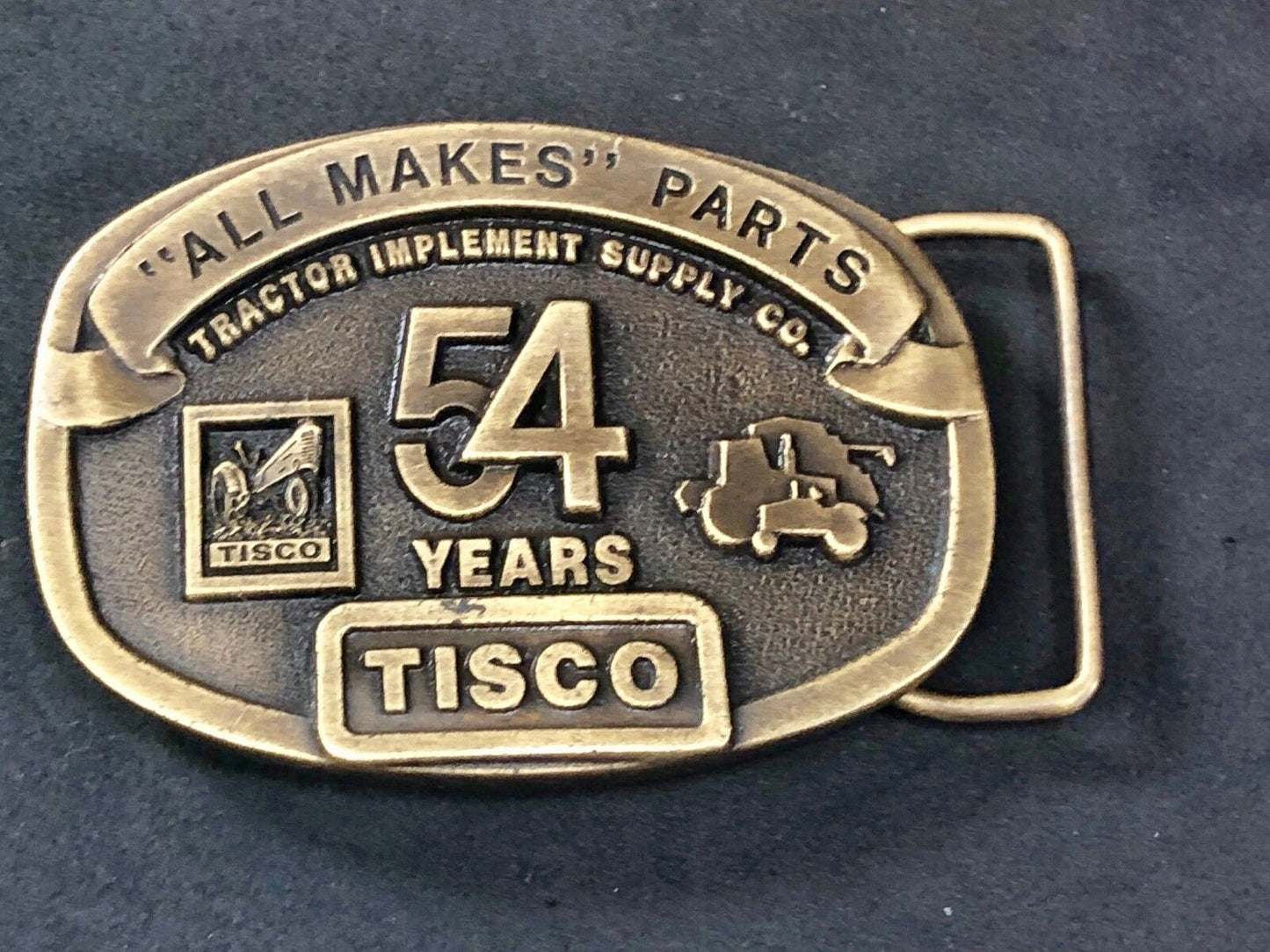 Vintage 1991 Tisco All makes Parts - tractor supply farm 54 years belt buckle