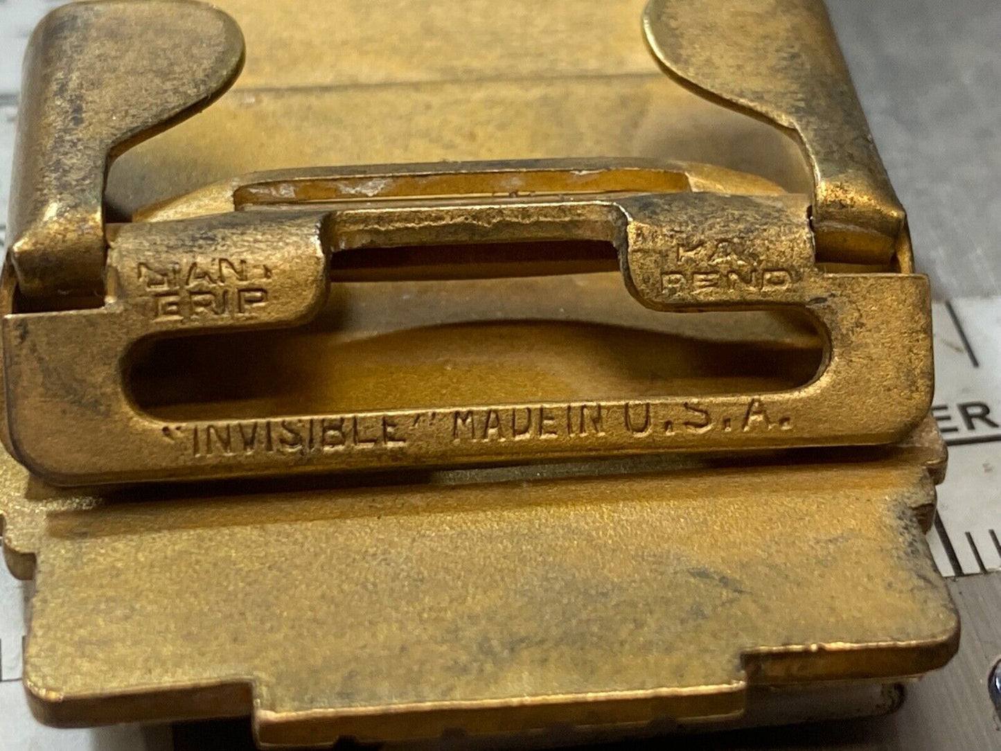 Vintage 1950 CCAA Tennis Award Trophy - Invisible brand, USA made belt buckle