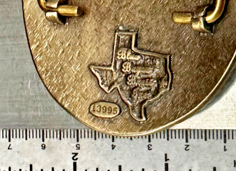 2008 Alamo Area Moderators 1st Place Grand Dame RARE Blue Bayou Belt Buckle