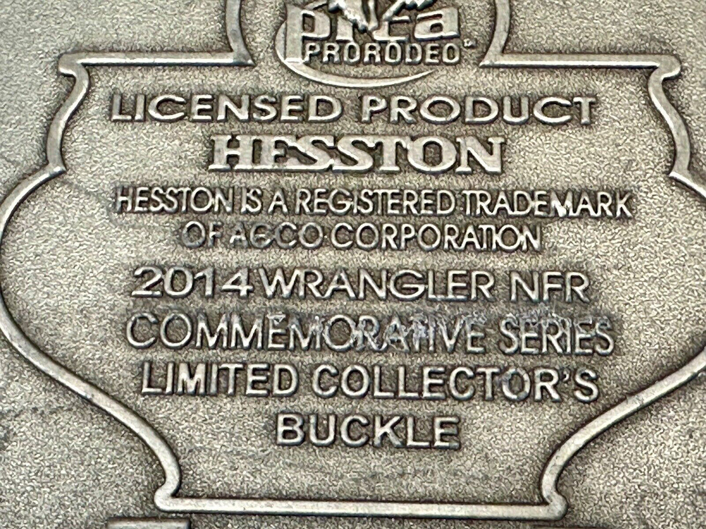 2014 Hesston National Finals Rodeo NFR Collector Montana Silversmiths Buckle