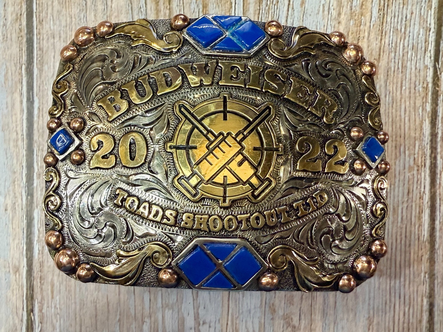 2022 Budweiser Toads Shootout TID 2ND to None NASCAR Trophy Belt Buckle