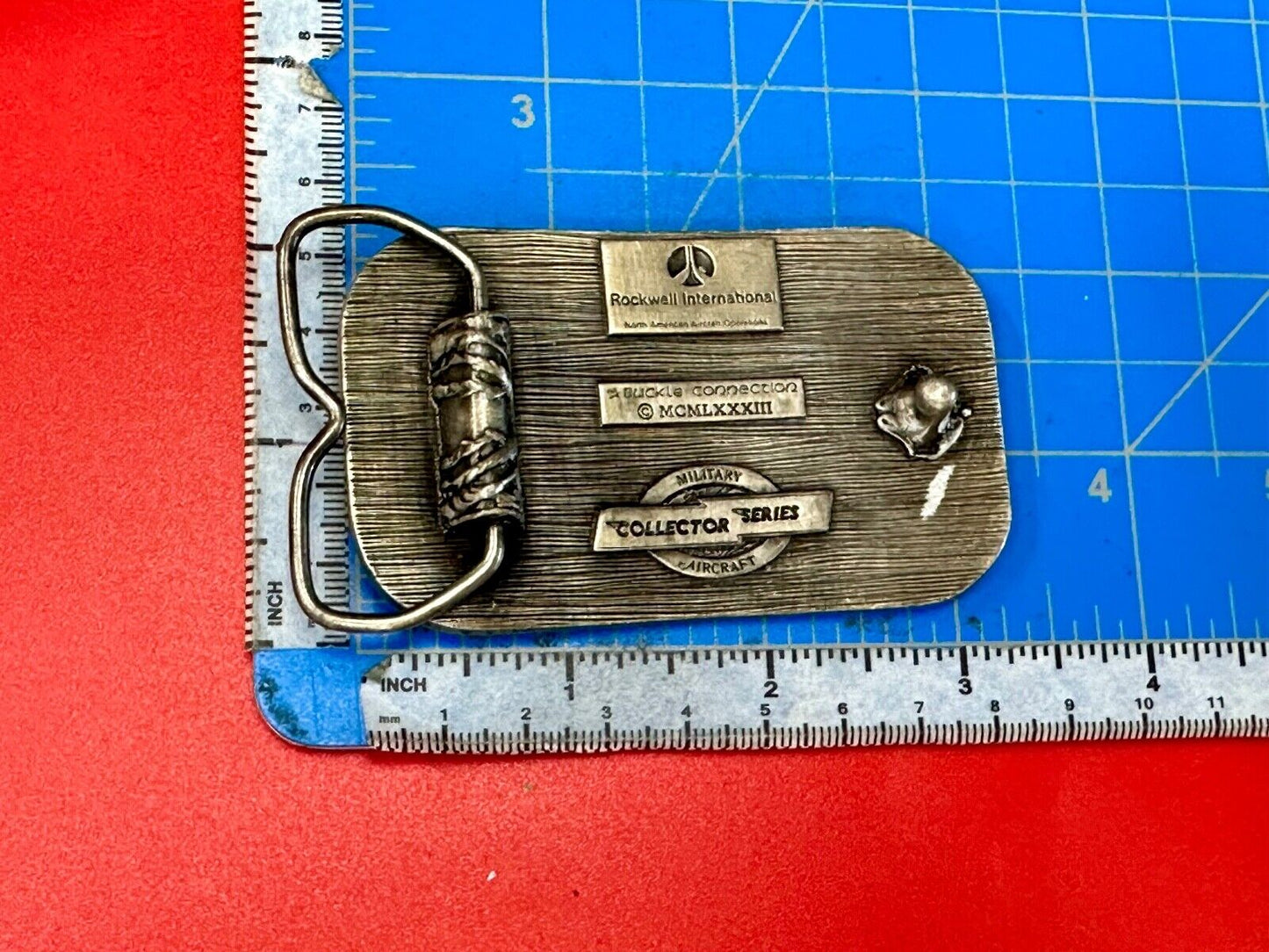 B-1B Military Aircraft Air Force Belt Buckle Connection Rockwell International