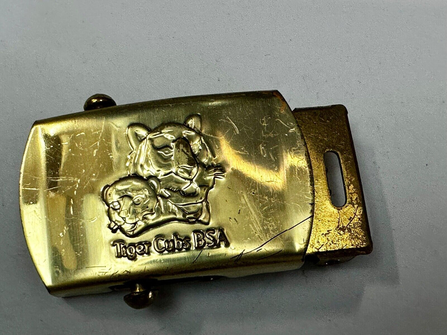 Tiger Cub Scout Replacement Solid Brass USA made Uniform Belt Buckle