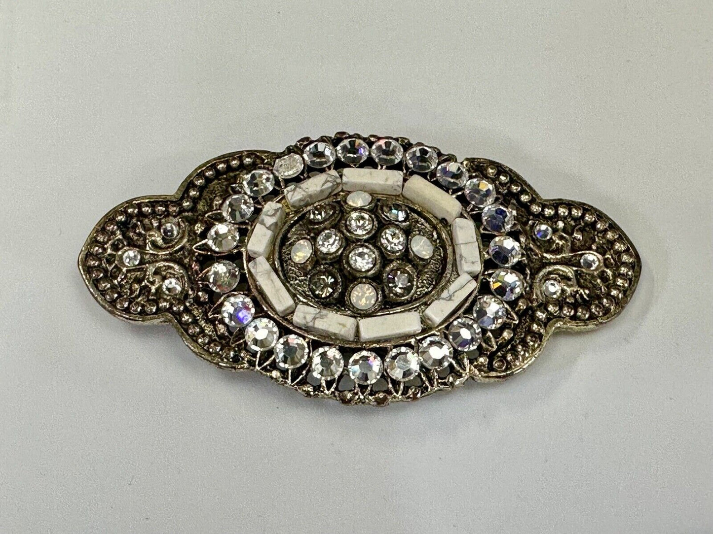 Vintage accented antique victorian vibe large belt buckle
