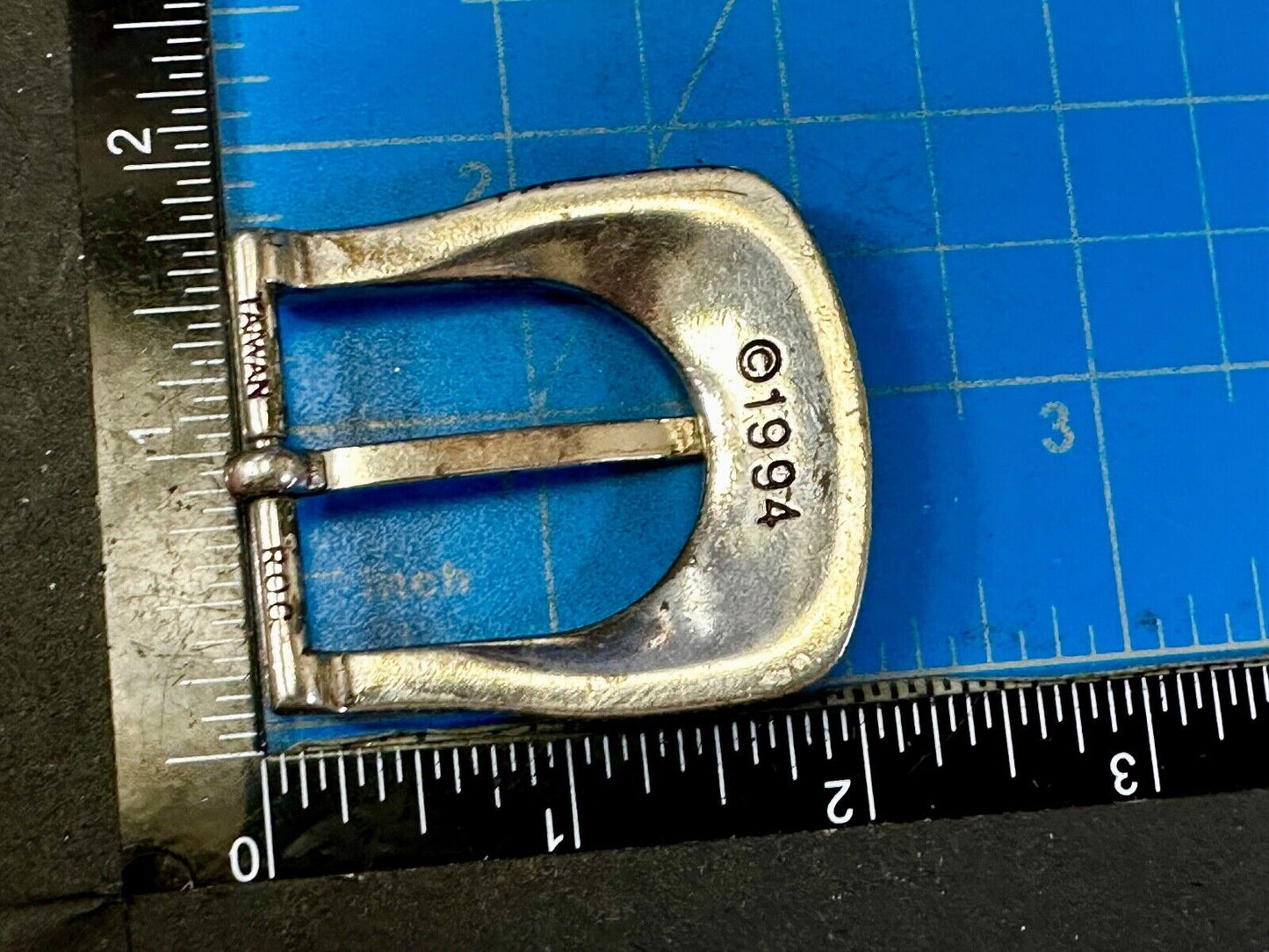 Unique 1994 Ranger Style Replacement Western Silver Tone Belt Buckle