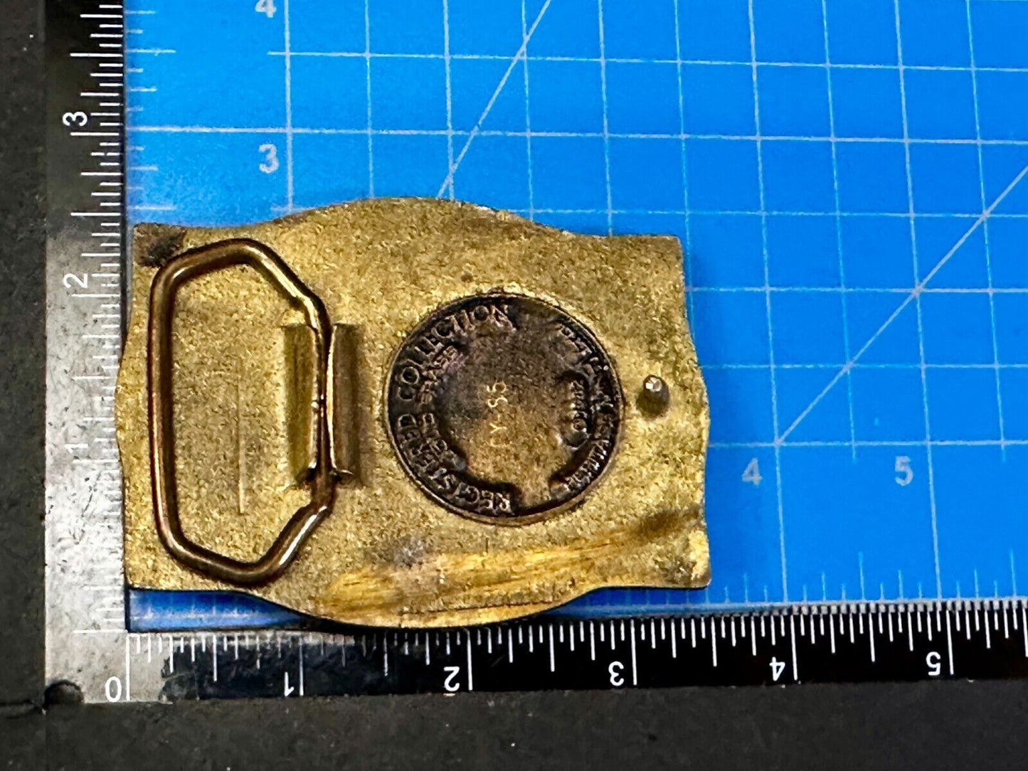 ARIZONA State Southwest Desert Cactus Solid Brass 1982 Heritage Mint Belt Buckle