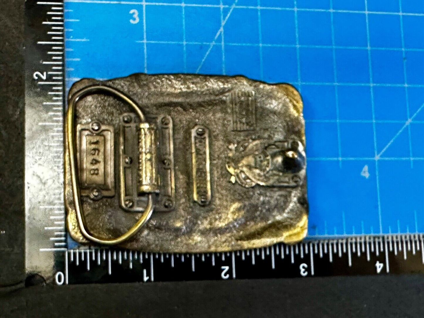 1986 The American Fire Fighter - No Sleep Tonight Vintage Belt Buckle