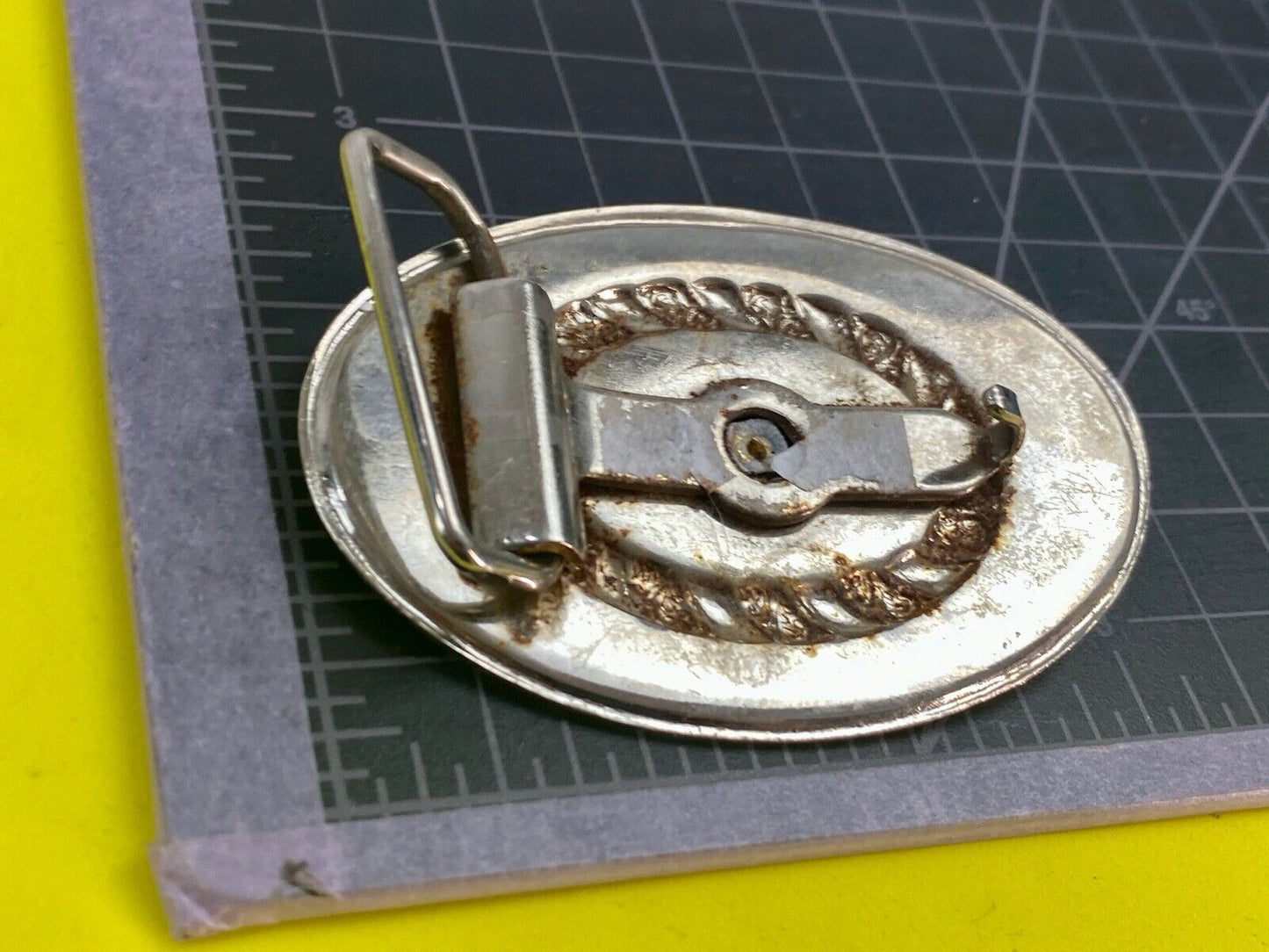 Unique and different horse bust head western cowboy Oval Shape belt buckle