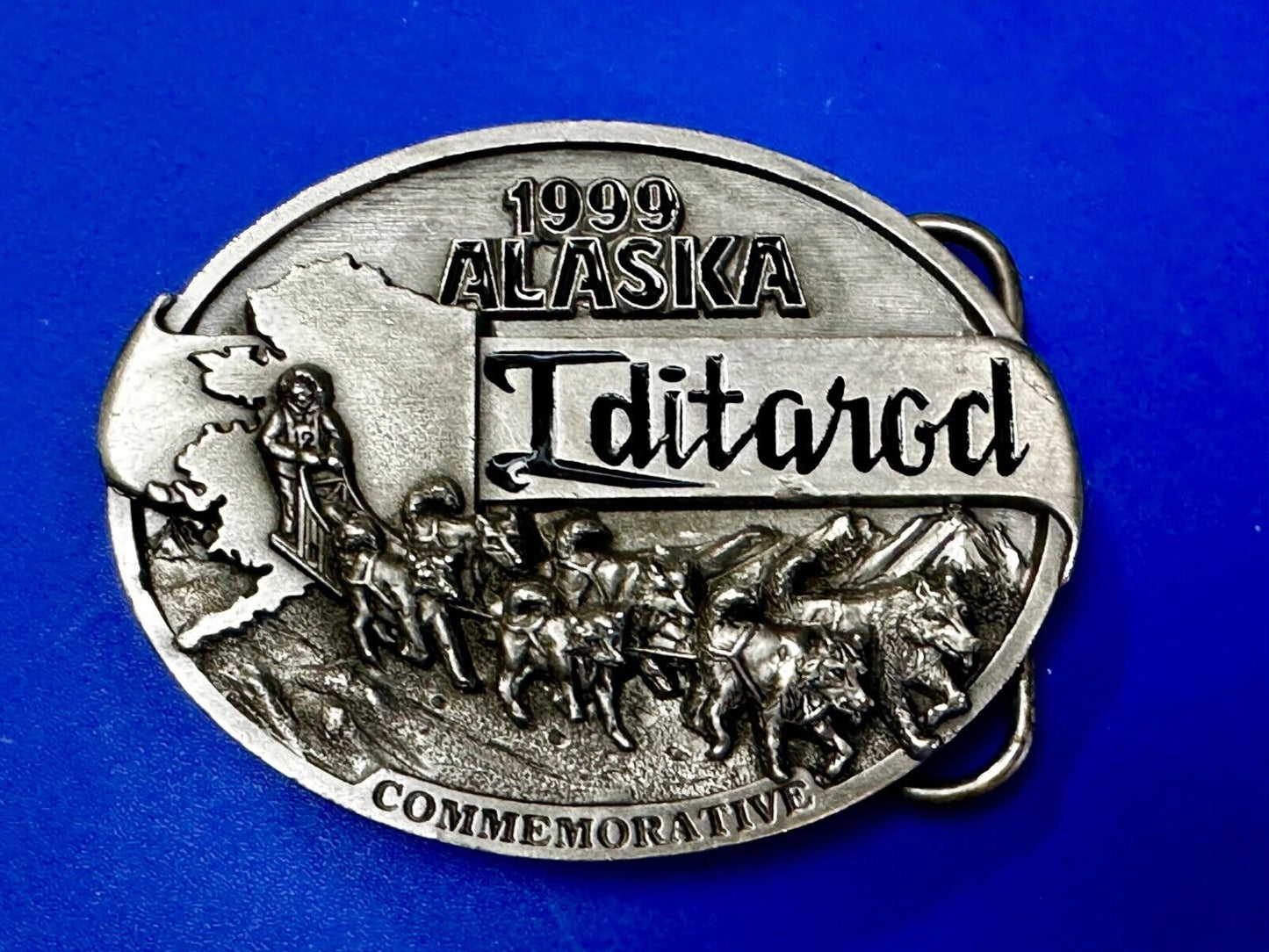 1999 Alaska Iditarod Commemorative Belt Buckle by Siskiyou