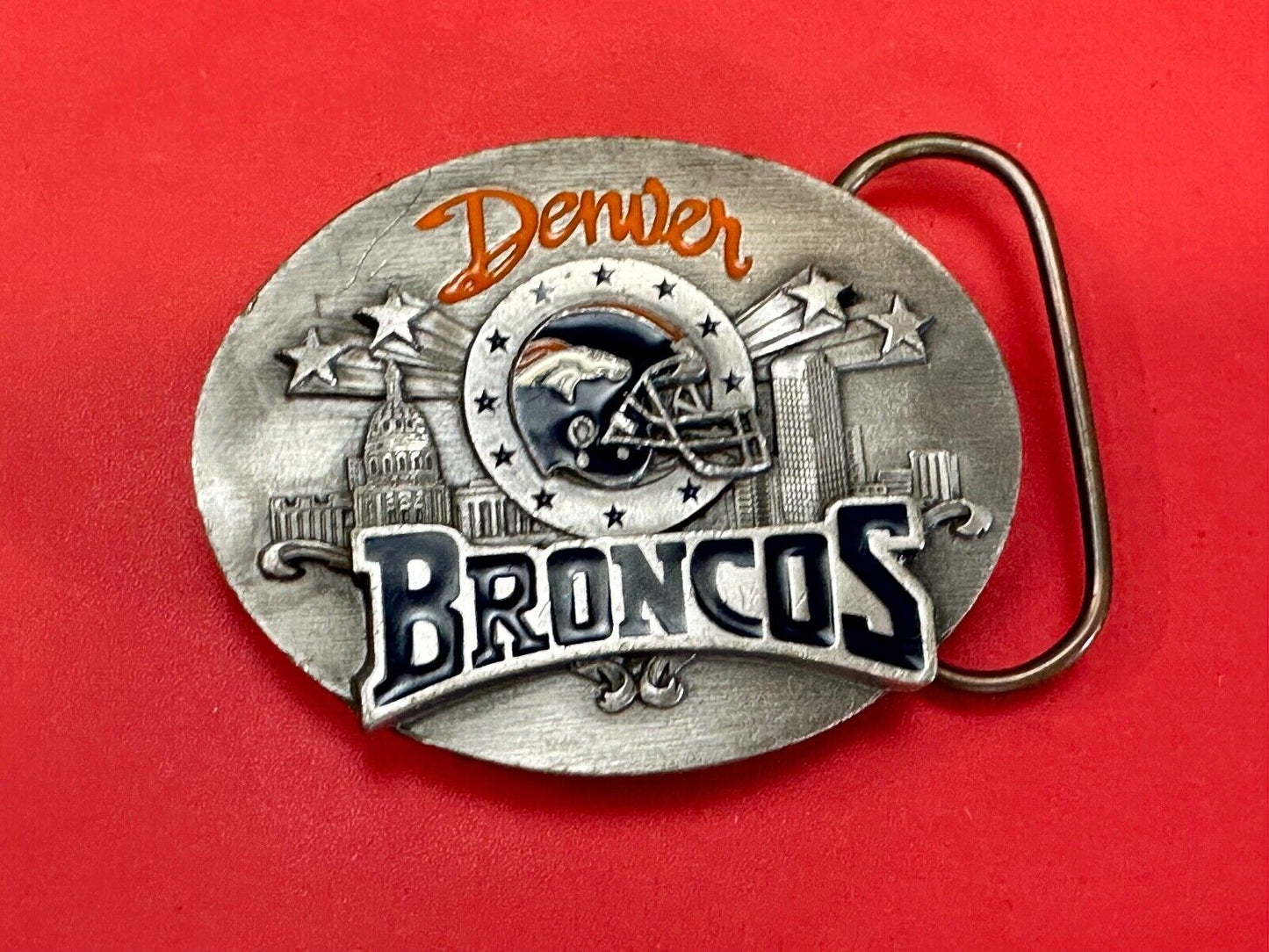 THE Denver Broncos - Most NFL Wins of the 1990's commemorative belt buckle