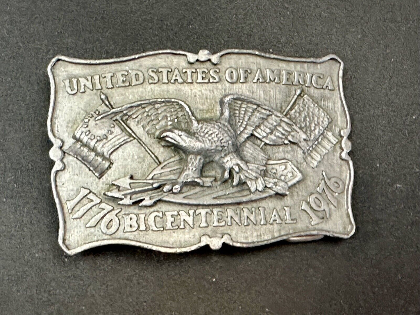 Swiss Miss Patriotic American Eagle 200 year Bicentennial Pride belt buckle
