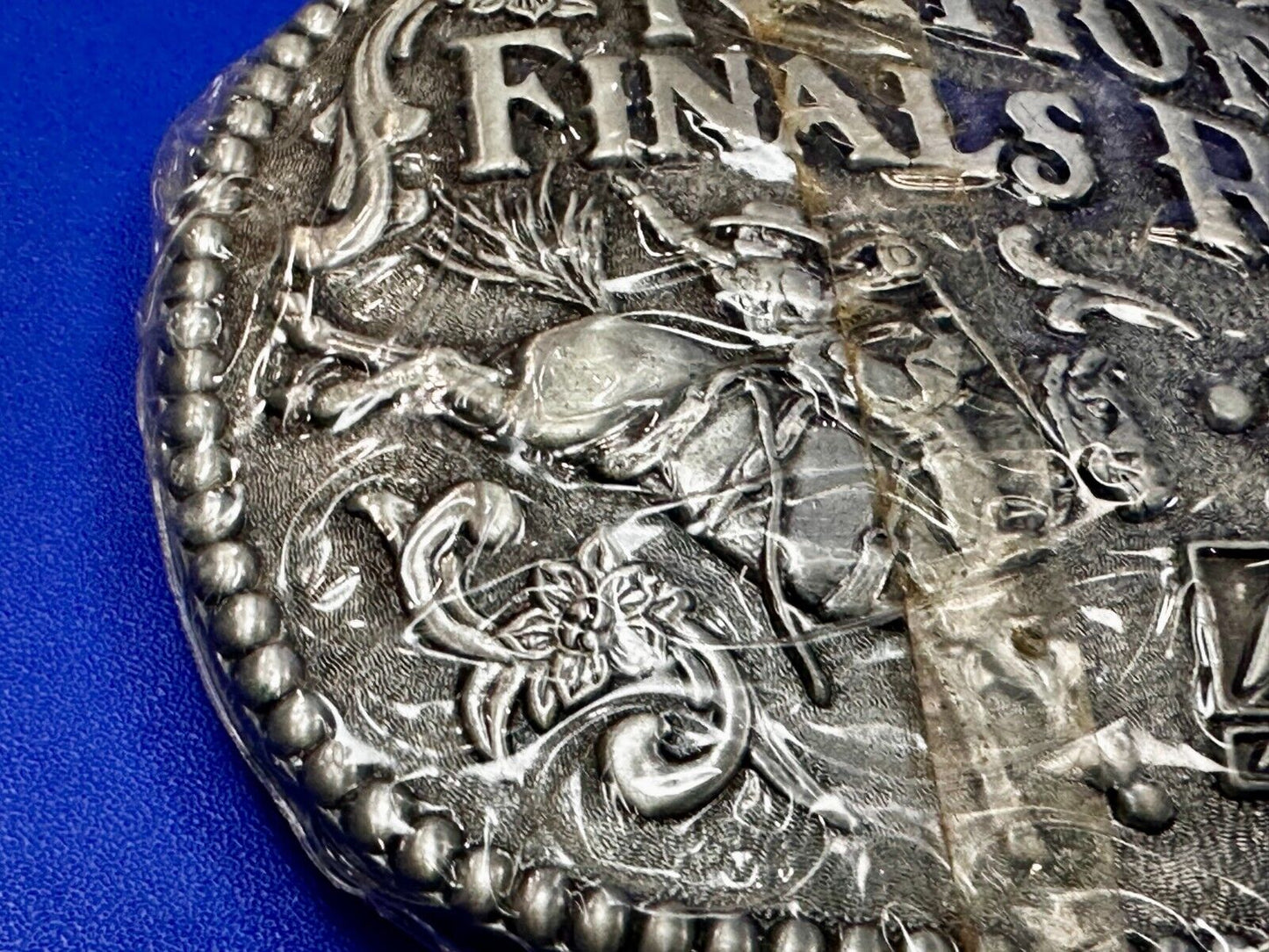 1993 Hesston National Finals Rodeo NFR Cowboys Adult Size NOS Belt Buckle by ADM
