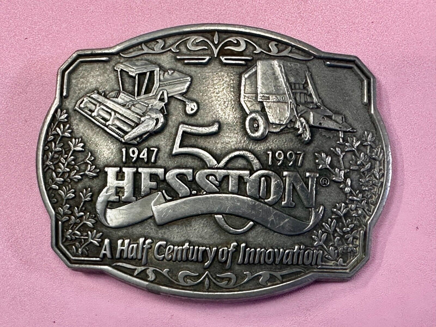 1997 NFR Half Century Of Innovation National Finals Rodeo 50 year Belt Buckle