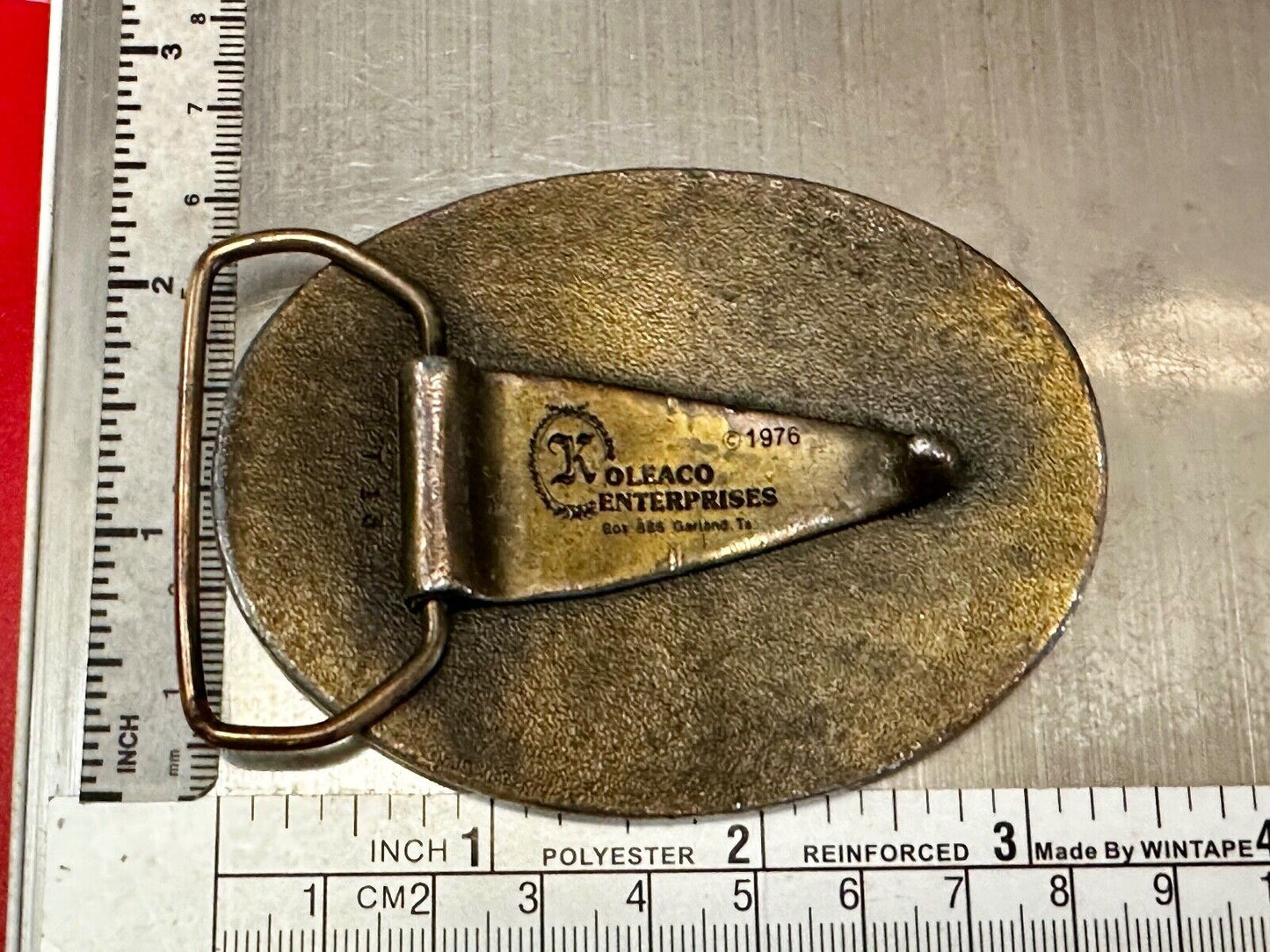 Texas is for Lovers EARLY Vintage 1976 Koleaco Belt Buckle