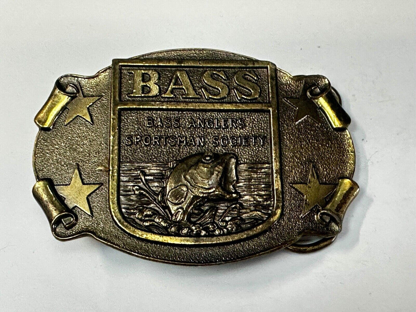 BASS Anglers Sportsman Society Sport Fishing Fishermans Belt Buckle - Gift!