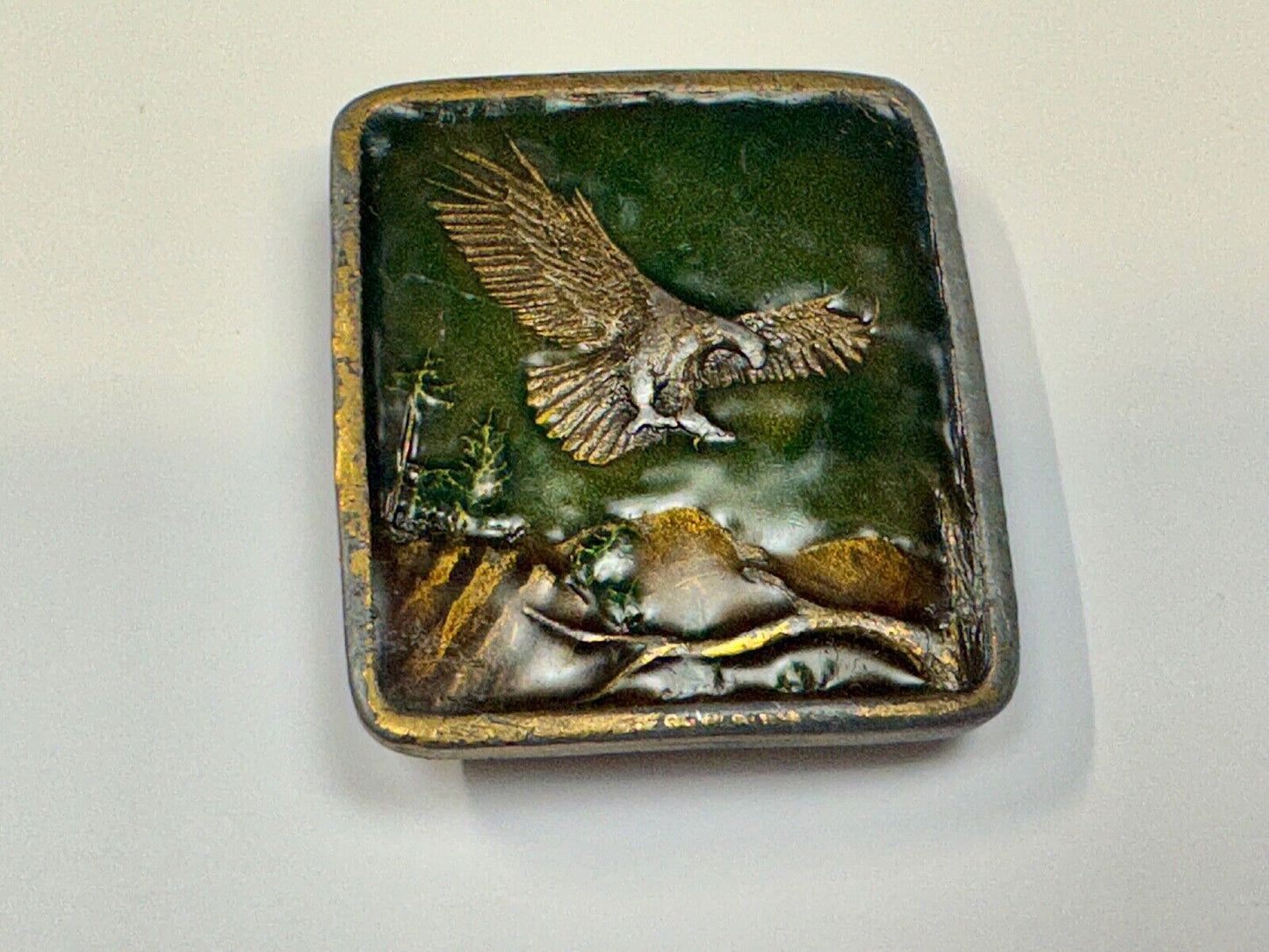 Bald Eagle Commemorative Large Sea Bird Indiana Metal Craft 1972 Belt Buckle