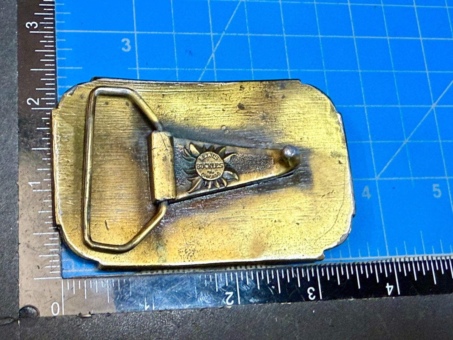 Barnstormers State Fair Show Bi Plane Fixed Wing Aircraft Lewis Belt Buckle