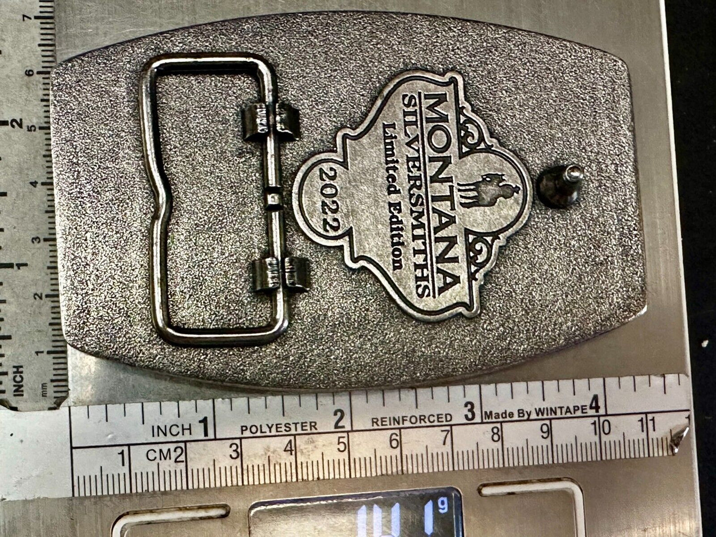2022 Pendleton whiskey Let'er Buck Rodeo Cowboy Belt Buckle Montana Silversmiths