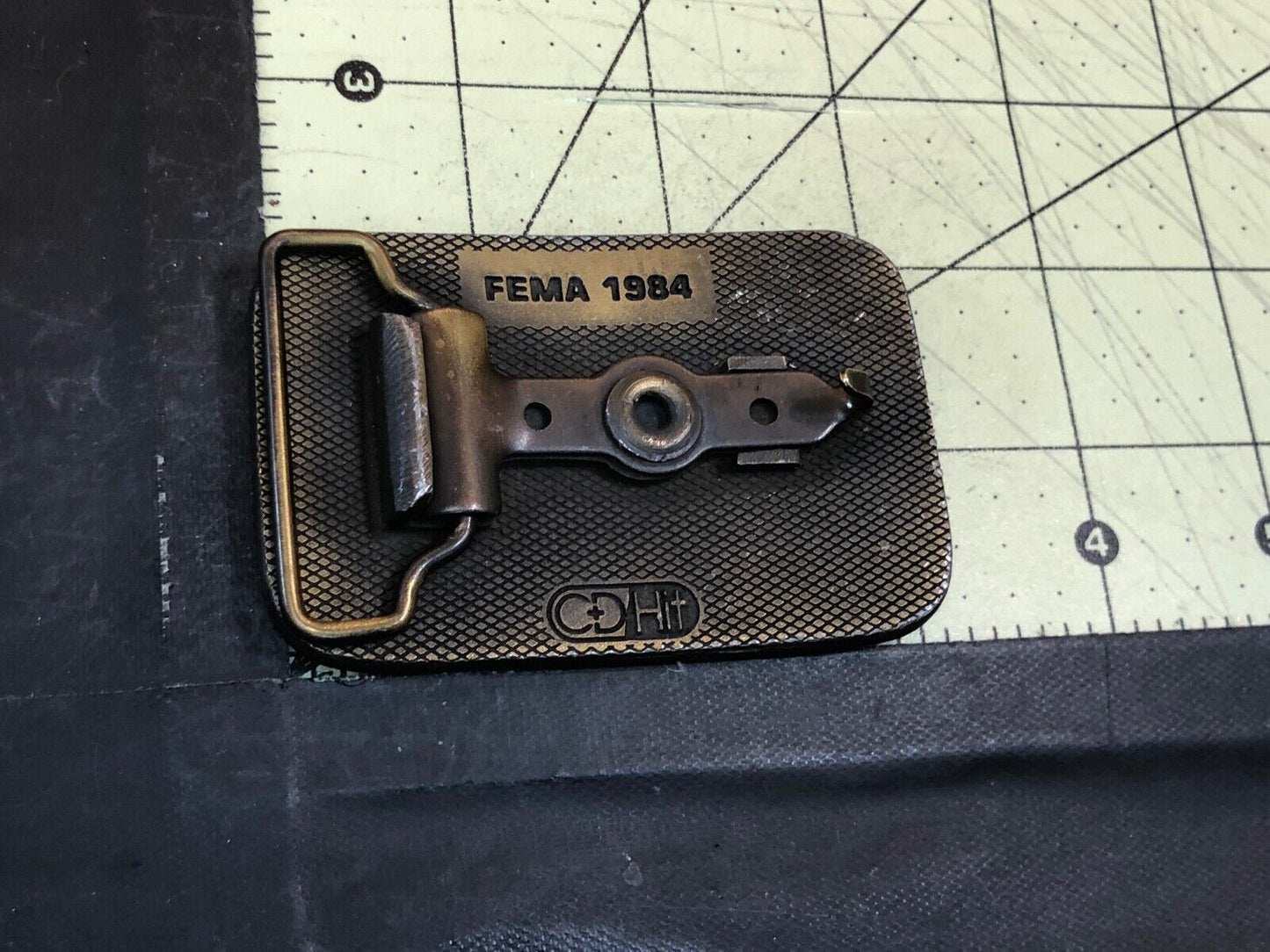 Vintage Empire Belt Buckle signed FEMA 1984