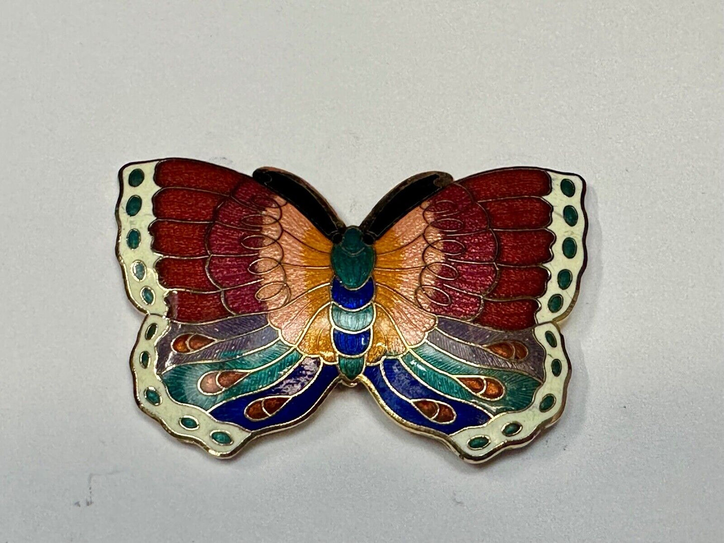 Beautiful India Inspired colorful butterfly shaped belt slide scarf clip