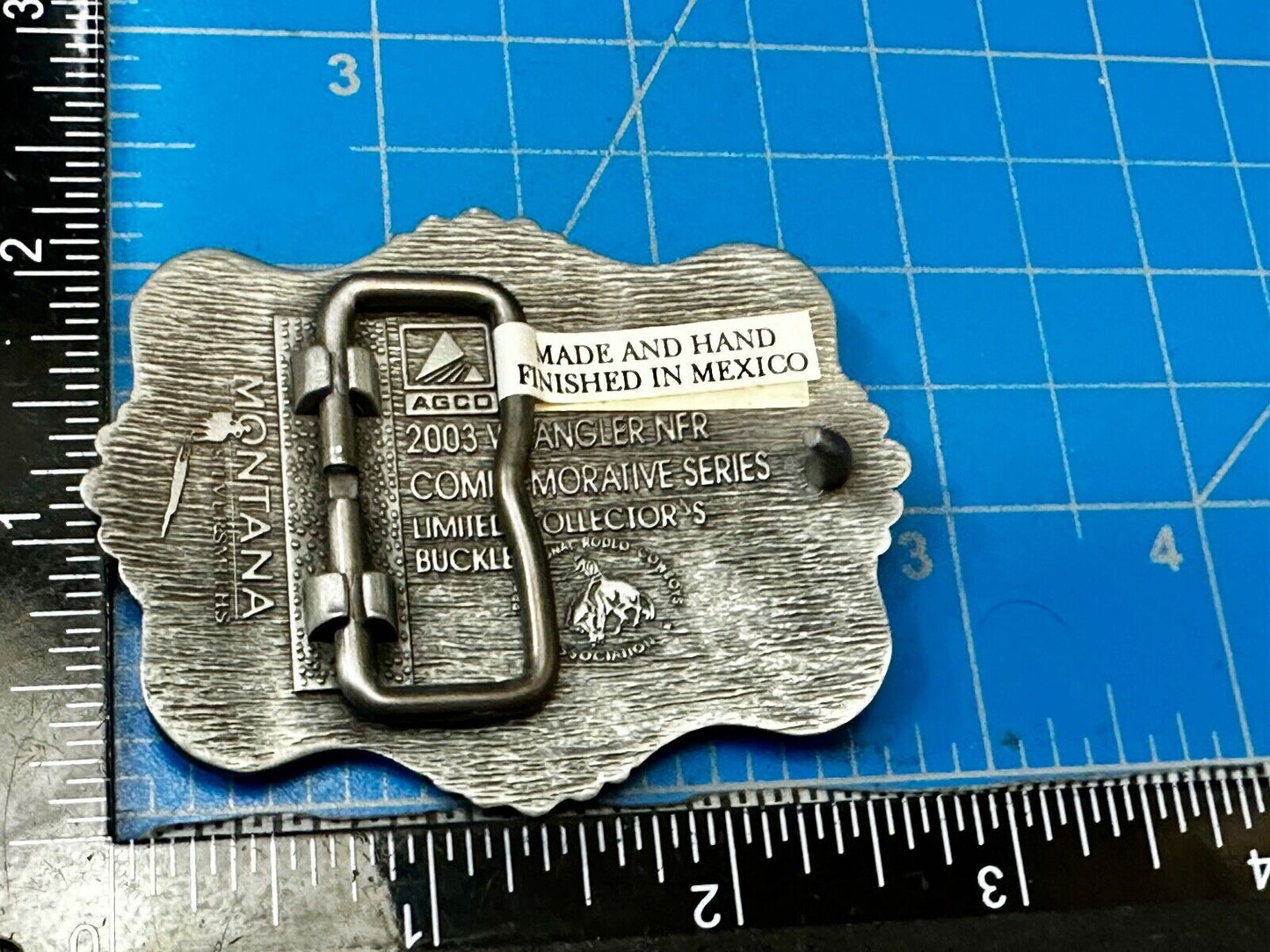 2003 NFR National Finals Rodeo NOS Youth Size Montana Silversmiths Belt Buckle
