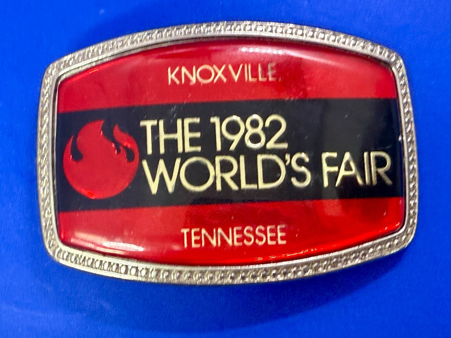 The 1982 World's Fair Knoxville Tennessee State Commemorative Belt Buckle