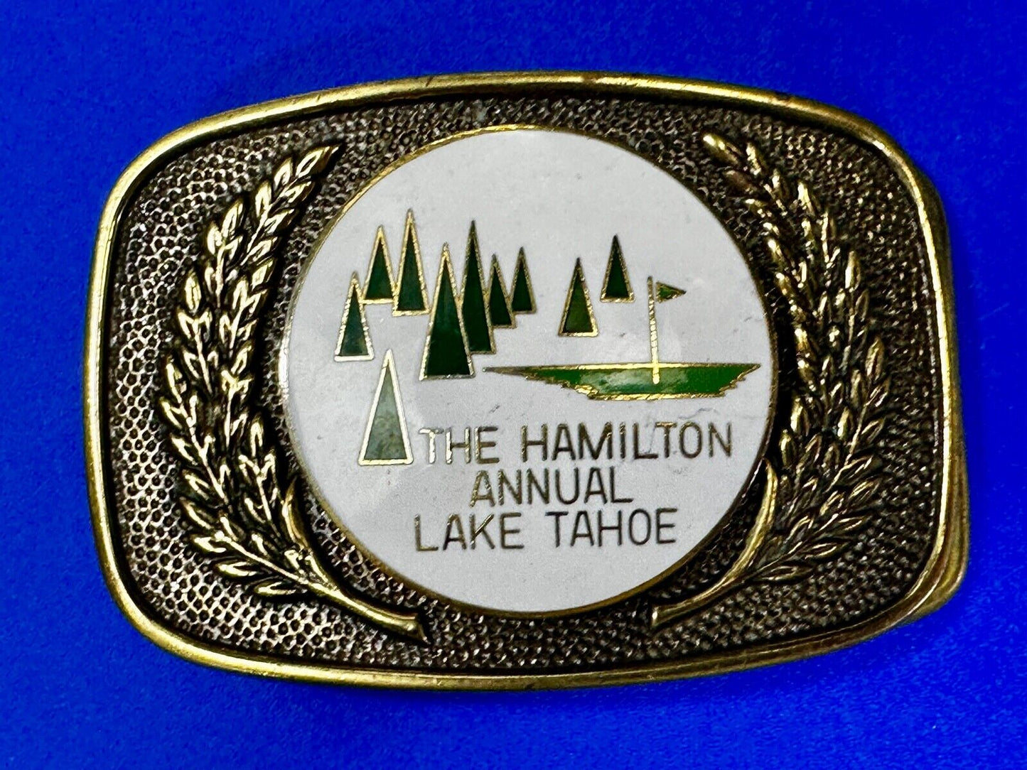 The Hamilton Health Center Annual Golf Tournament Lake Tahoe Belt Buckle