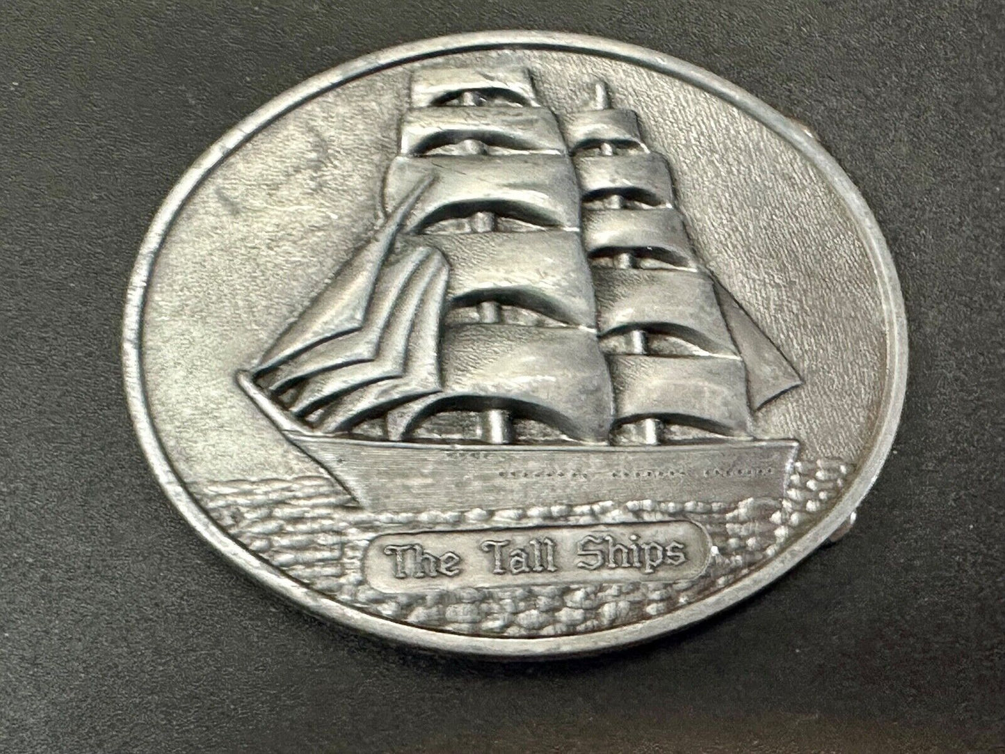 The Tall Ships Sailing Ship Boat Clipper Schooner Yacht Vintage belt buckle
