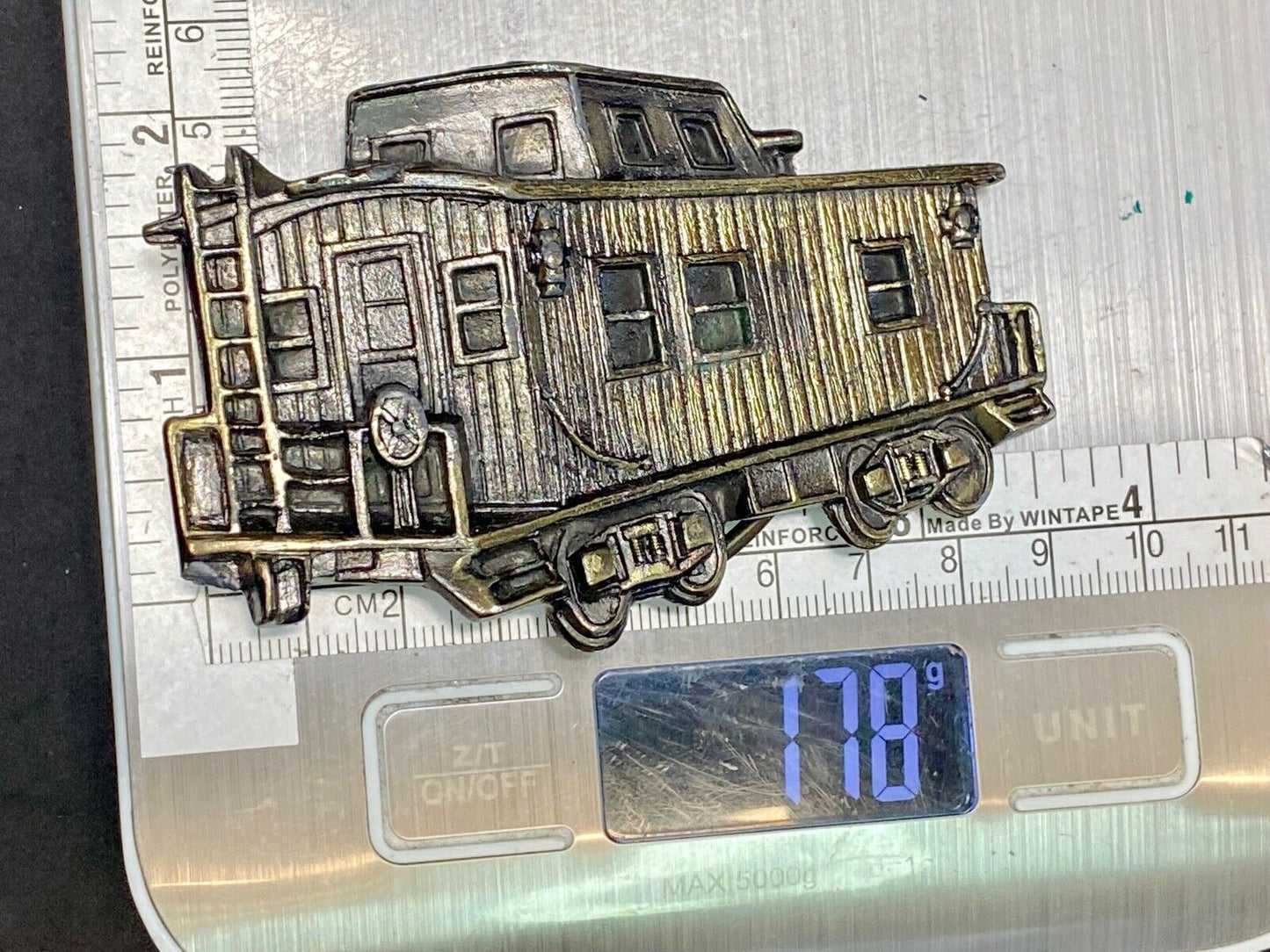 Vintage 1979 Train Caboose Cut Out - Collectors - Great American Belt Buckle Co