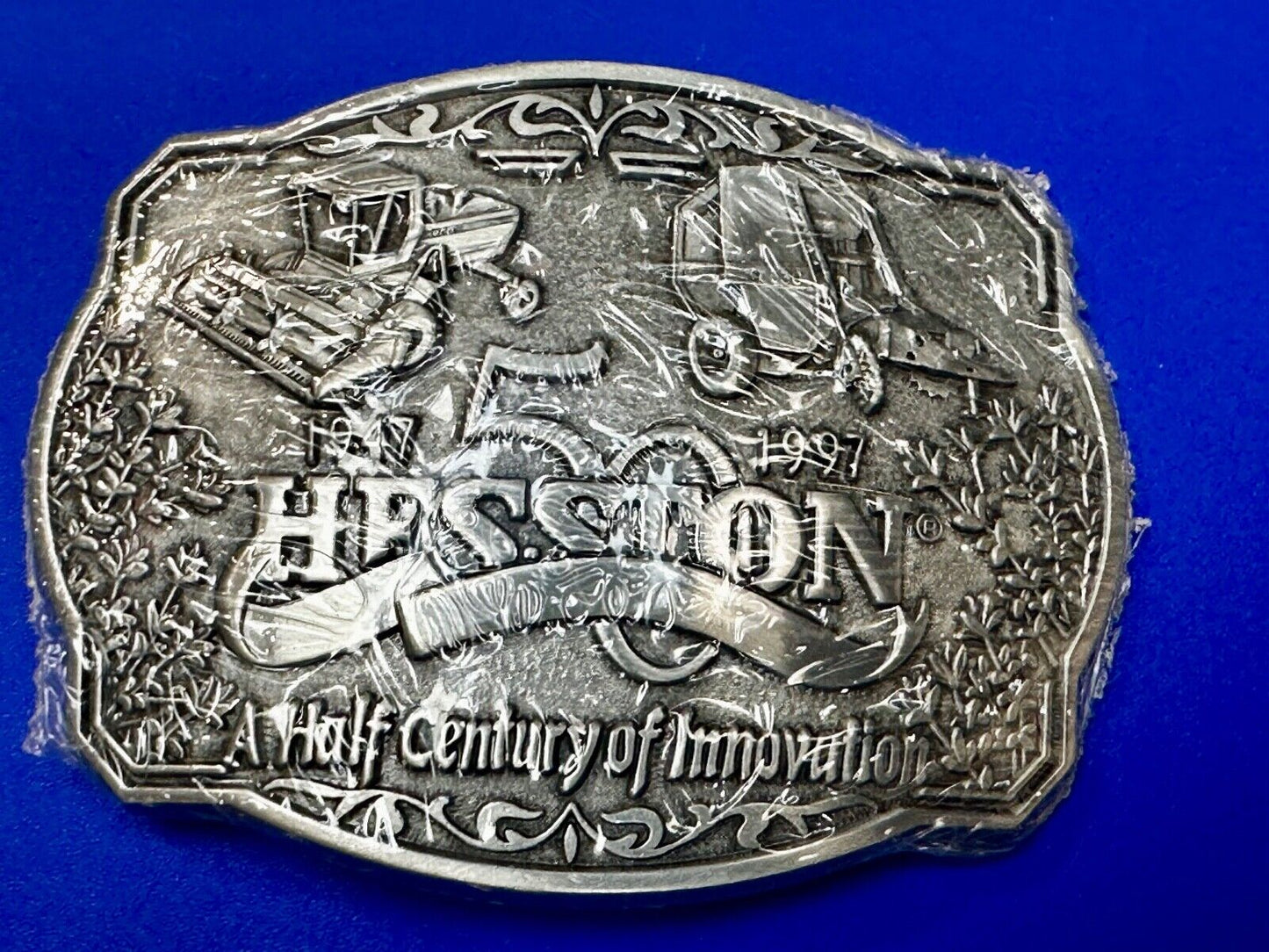1997 ADM NATIONAL FINALS RODEO ADULT NFR NOS 50 YEAR ANNIVERSARY BELT BUCKLE