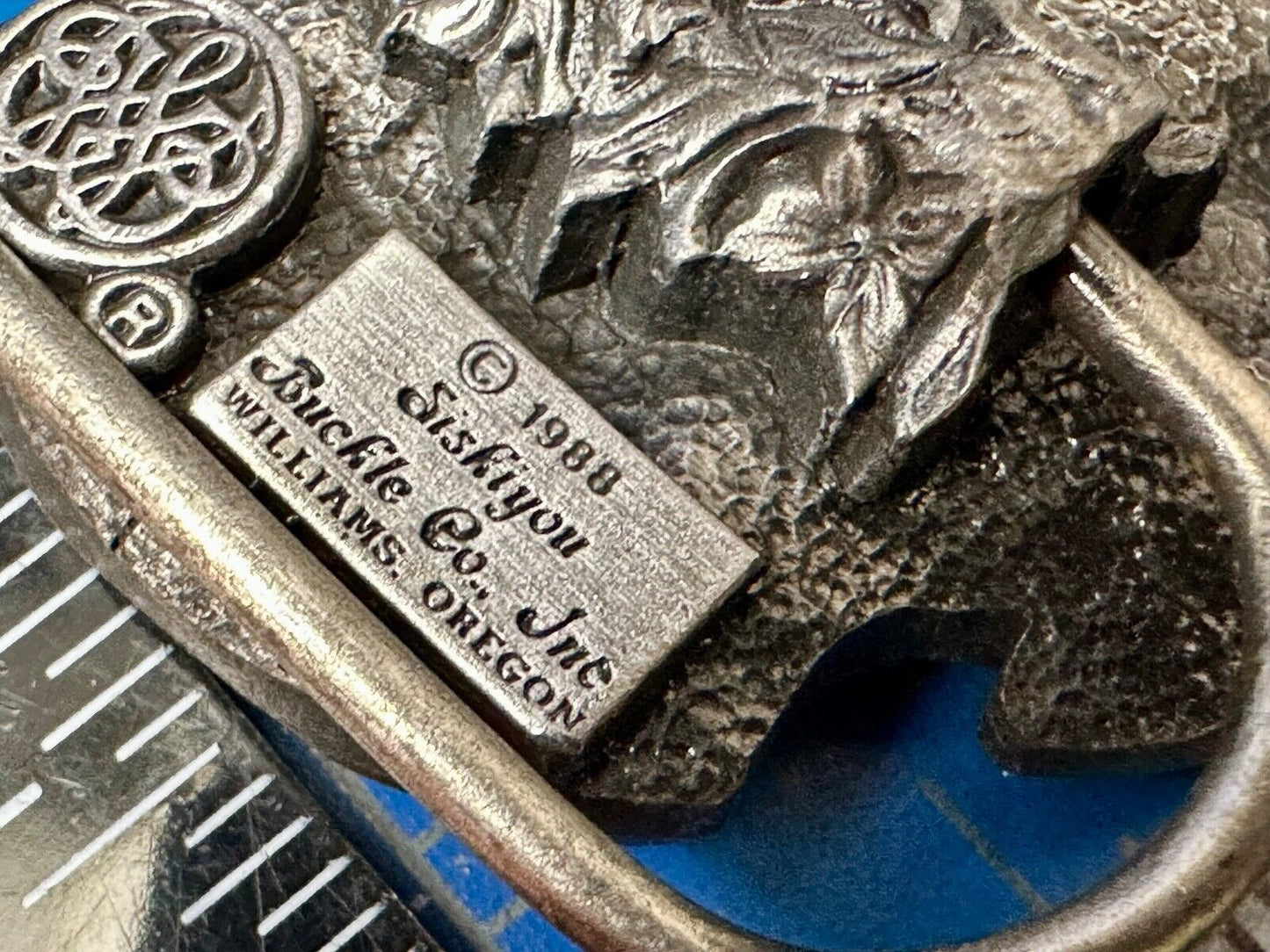 1988 Deep Cast Pewter " GRANDPA " Belt BUCKLE ~ # A-80 by Siskiyou Made in USA
