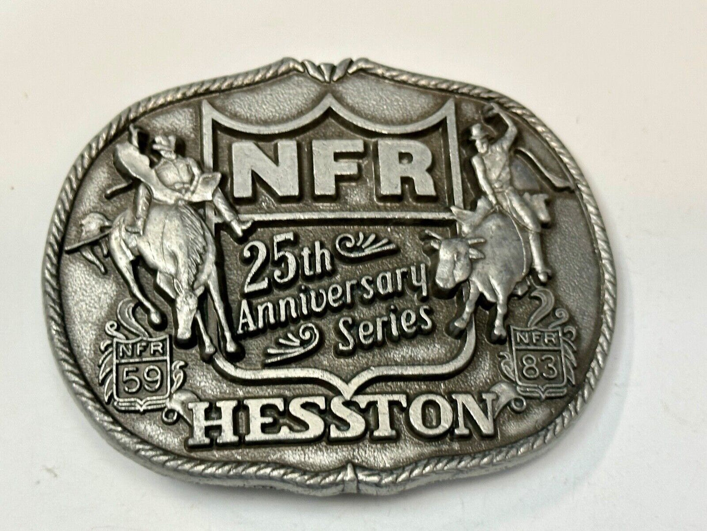 1993 Hesston National Finals Rodeo NFR 25th year celebration Belt Buckle